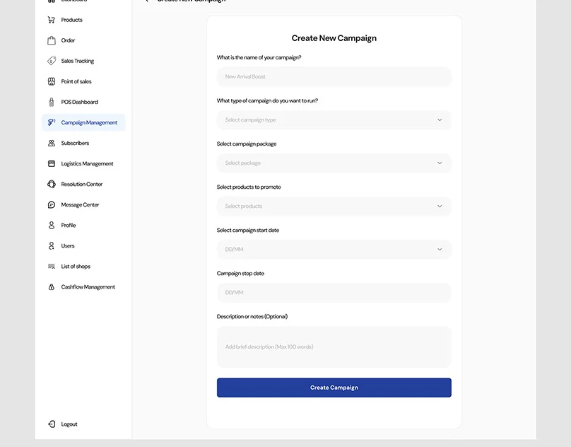 Create New Campaign