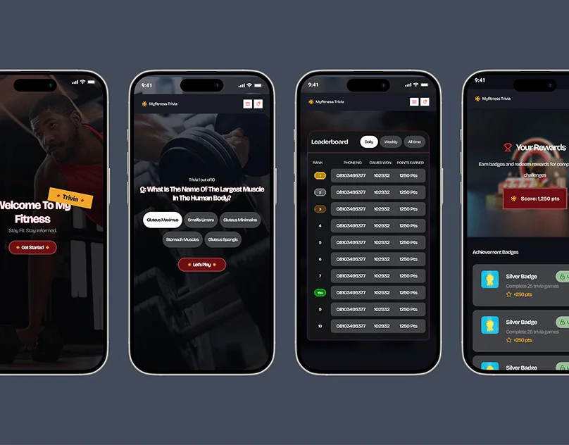 MyFitness — Mobile View
